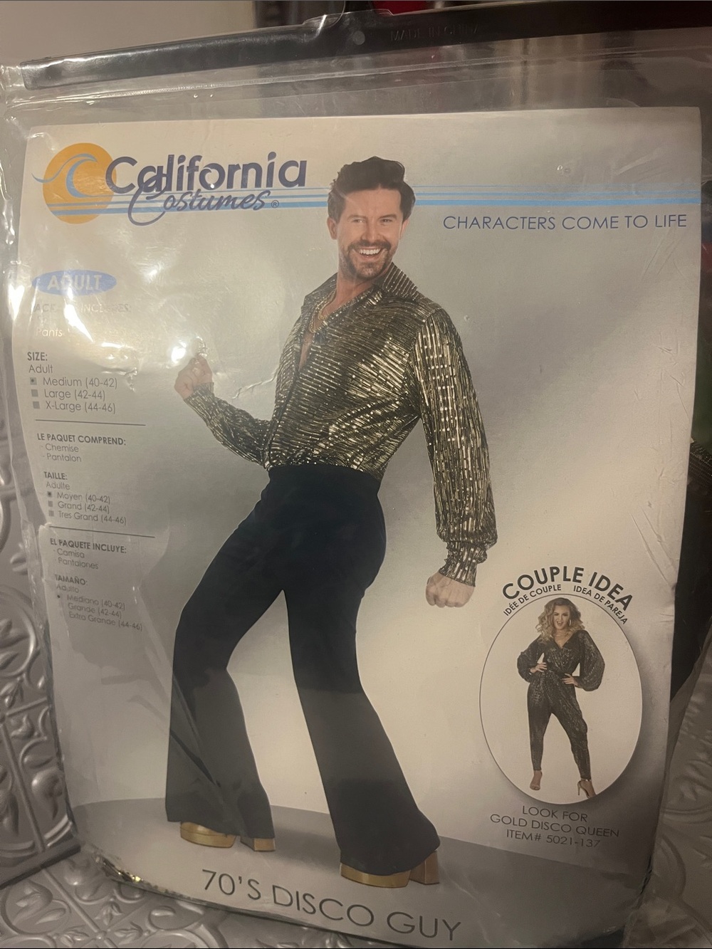 California Costumes Men's Adult 70's Disco Guy Costume